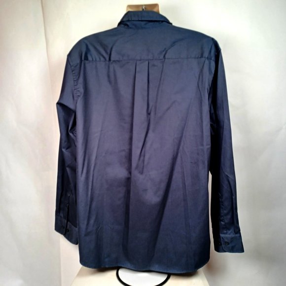 Mens navy blue shirt by Dockers Size XXL Features Long sleeves Button down co - Picture 5 of 13